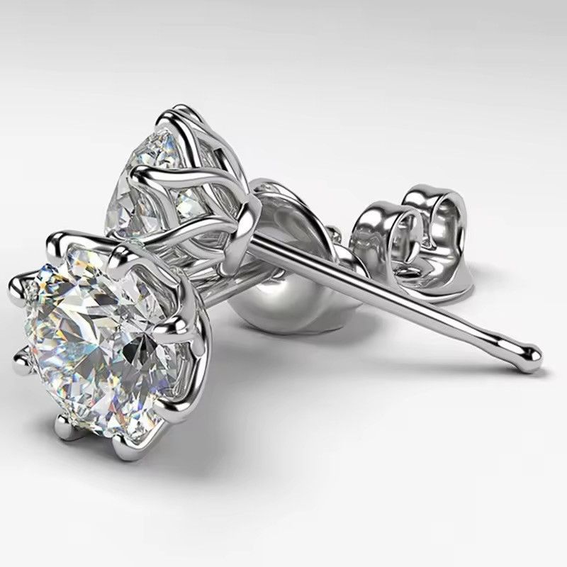 Other 10mm Round Cubic Zirconia Classic Stud Earrings Size ONE SIZE - 1 Thumbnail