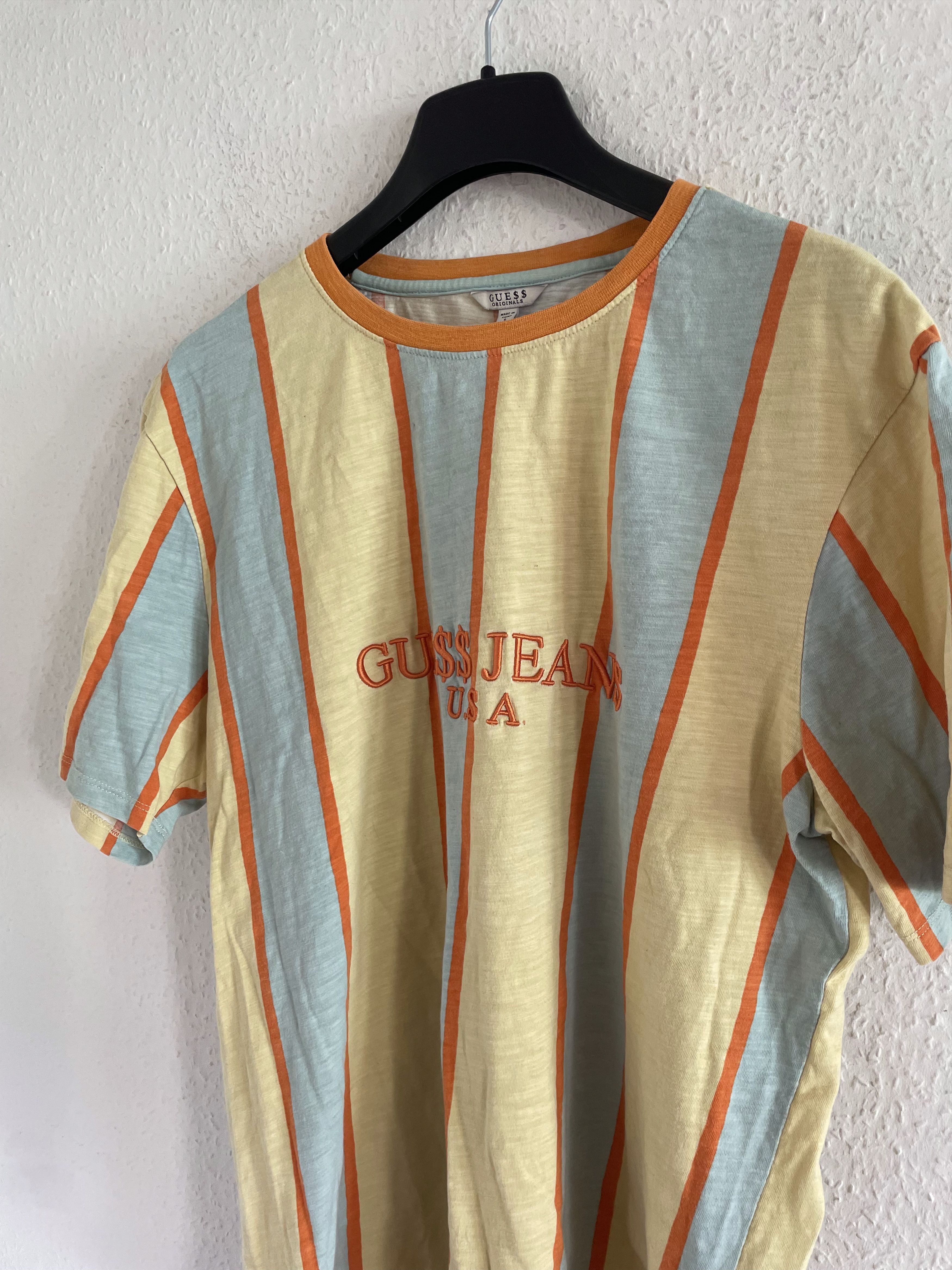 A$AP Rocky × Guess Vertical Striped Logo Tee Size US L / EU 52-54 / 3 - 3 Thumbnail