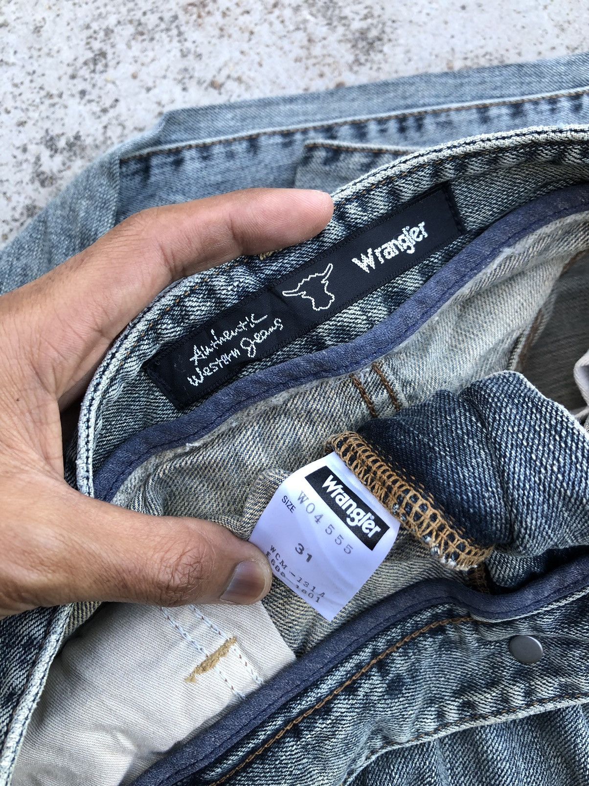 Vintage BAGGY RUSTY VINTAGE WRANGLER JEANS Size US 31 - 2 Thumbnail