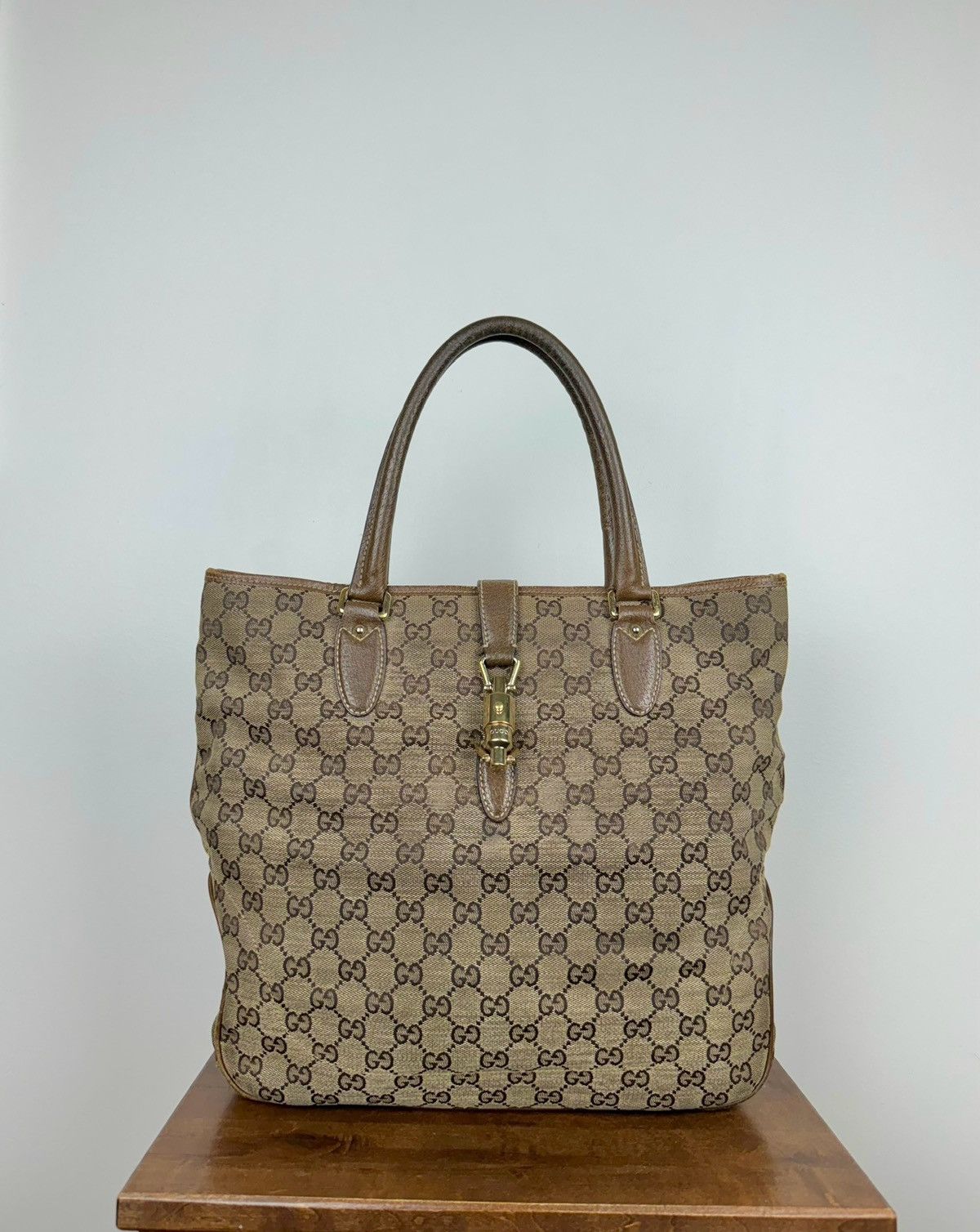 Gucci Luxury bag Gucci GG Canvas Jackie Hand Bag original item Size ONE SIZE - 1 Thumbnail