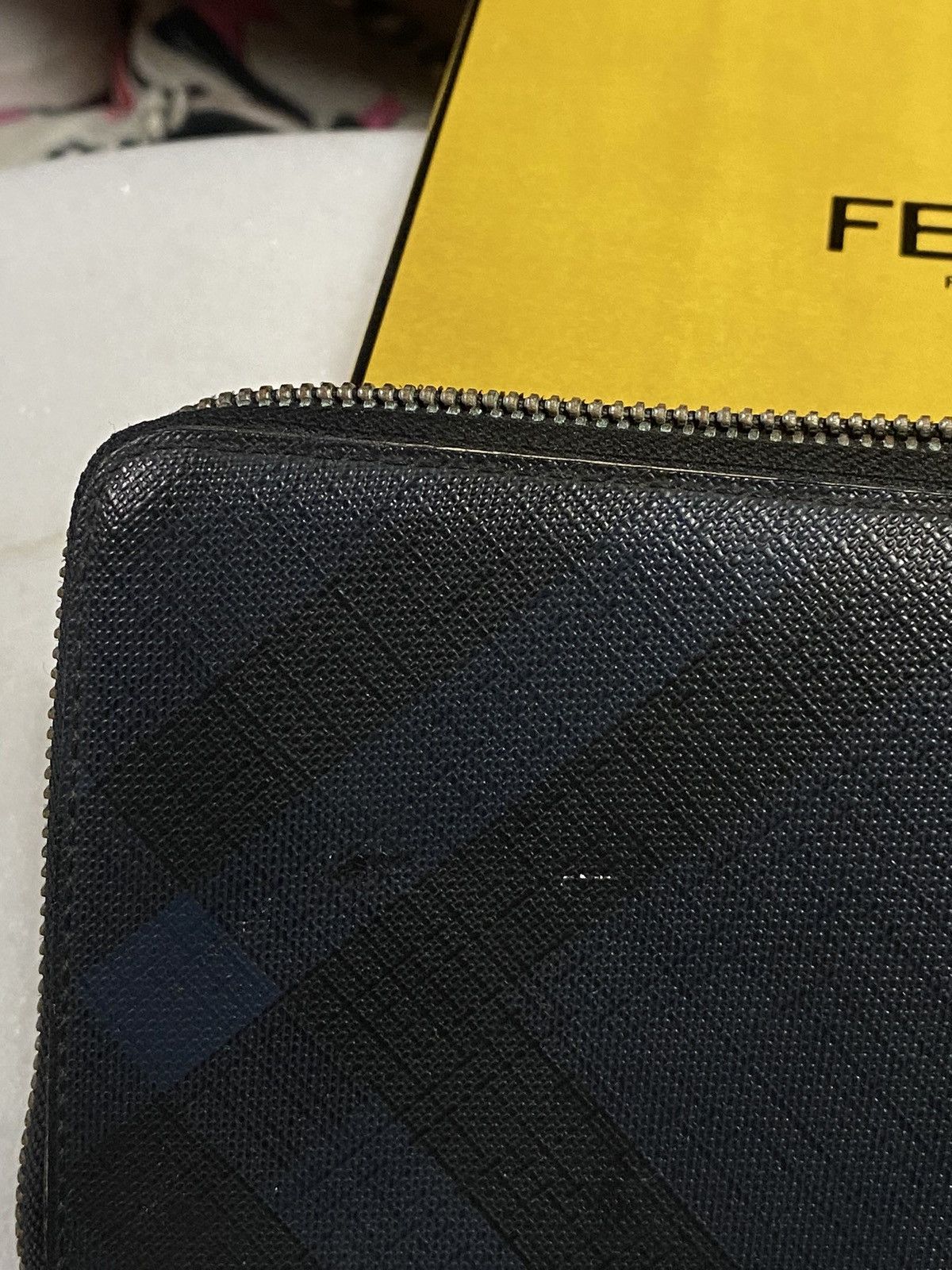 Burberry Burberry Plaid Blue Long Leather Wallet Preowned Size ONE SIZE - 11 Thumbnail