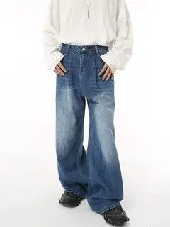 Japanese Brand Haruno x Etou Casual loose retro wide-leg high waist jeans Size US 32 / EU 48 - 7 Thumbnail