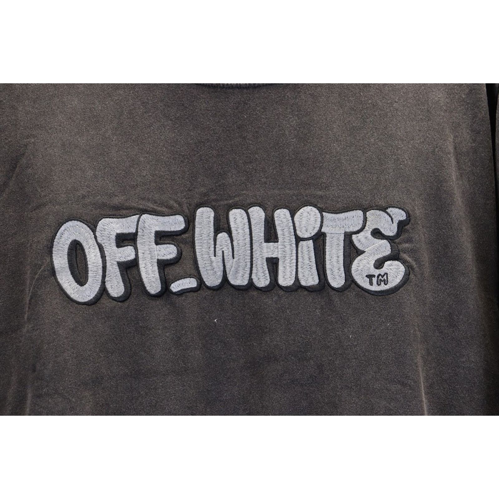 Off-White o1rshd1 GM Vintage Double Long Sleeve Hoodie in Black/Grey Size US S / EU 44-46 / 1 - 10 Thumbnail