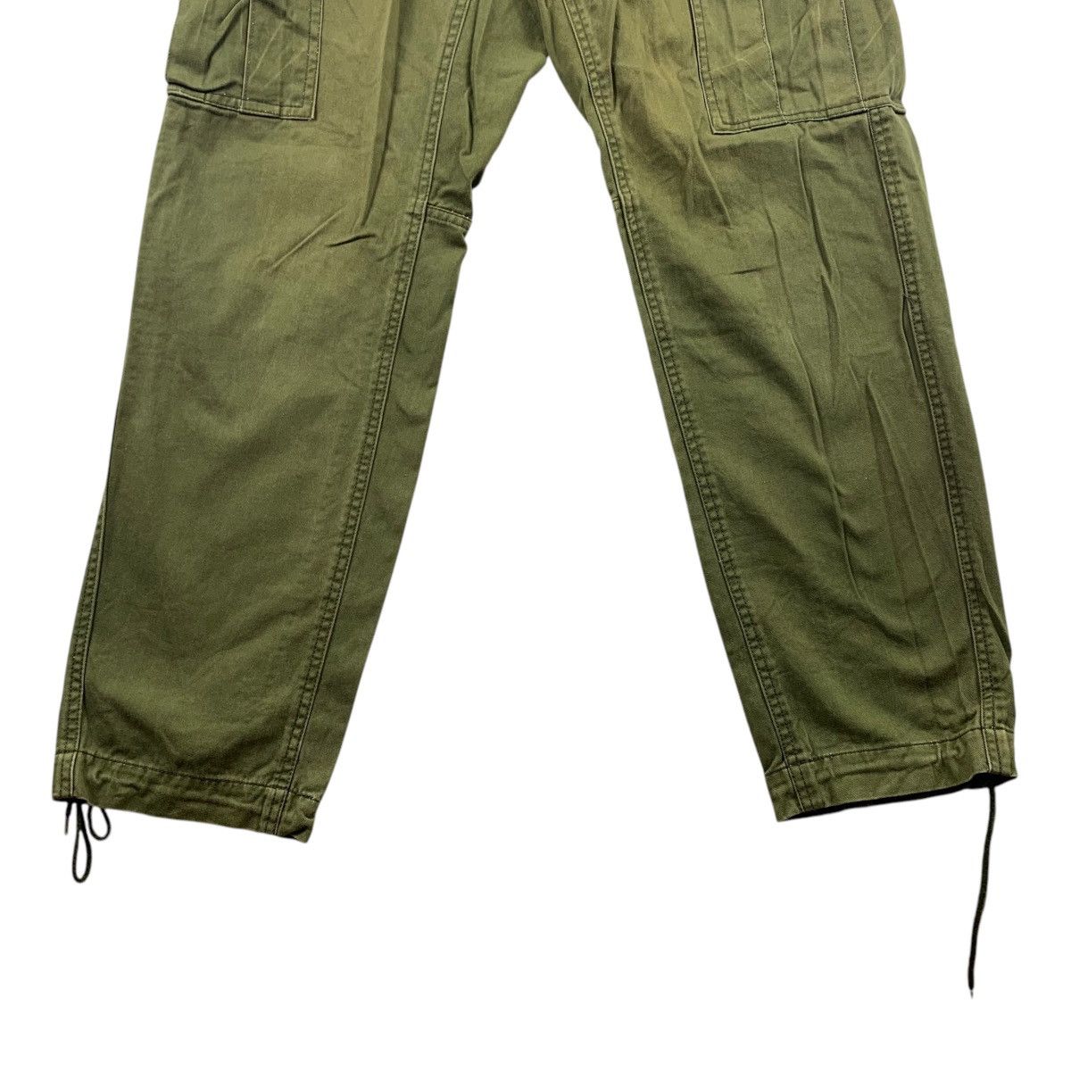 Japanese Brand SURPLUS SEMINARY Army colour cargo pants Size US 31 - 12 Thumbnail