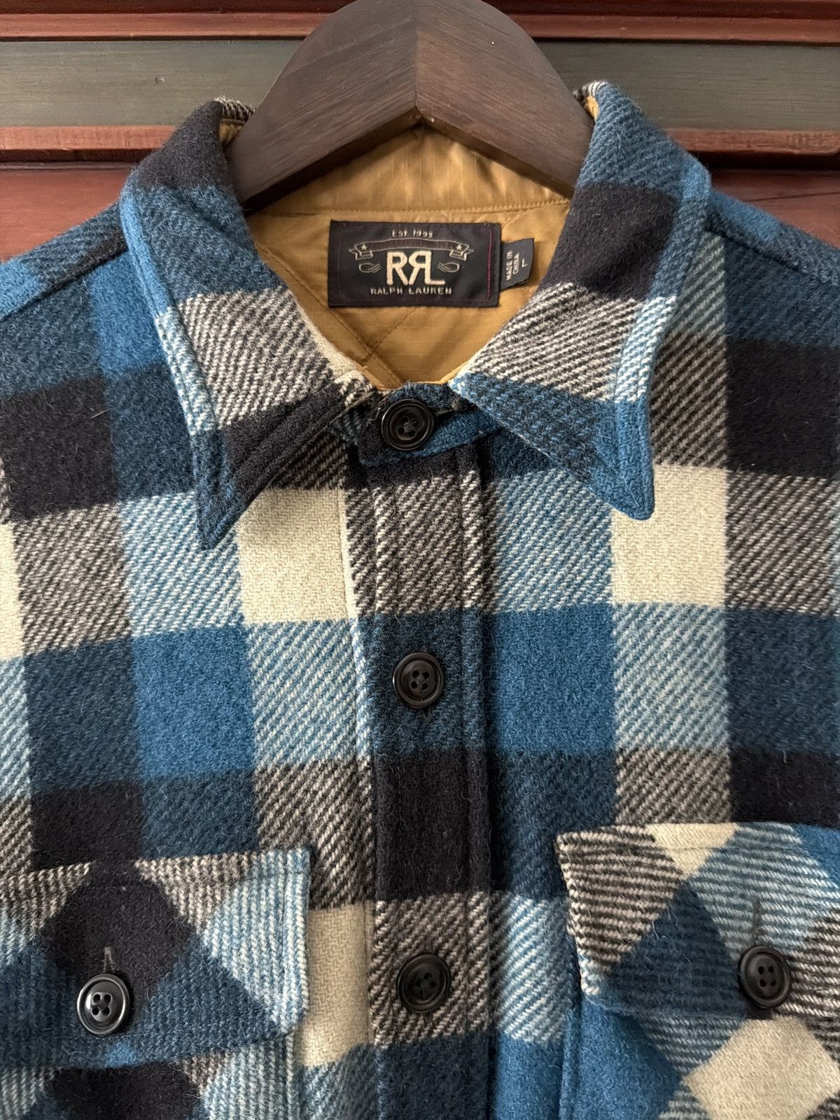 RRL Ralph Lauren RRL Wool Overshirt lined Size US L / EU 52-54 / 3 - 4 Thumbnail
