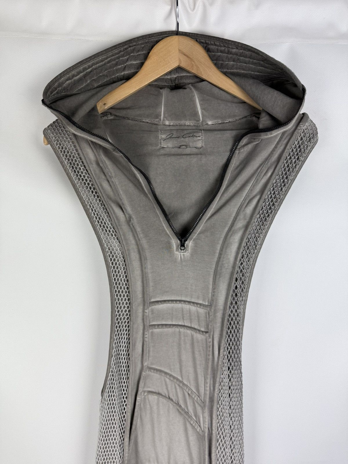 Other Junus Coban Ladies Avant-Garde Hooded Overall Jumpsuit Size 32" / US 10 / IT 46 - 2 Thumbnail