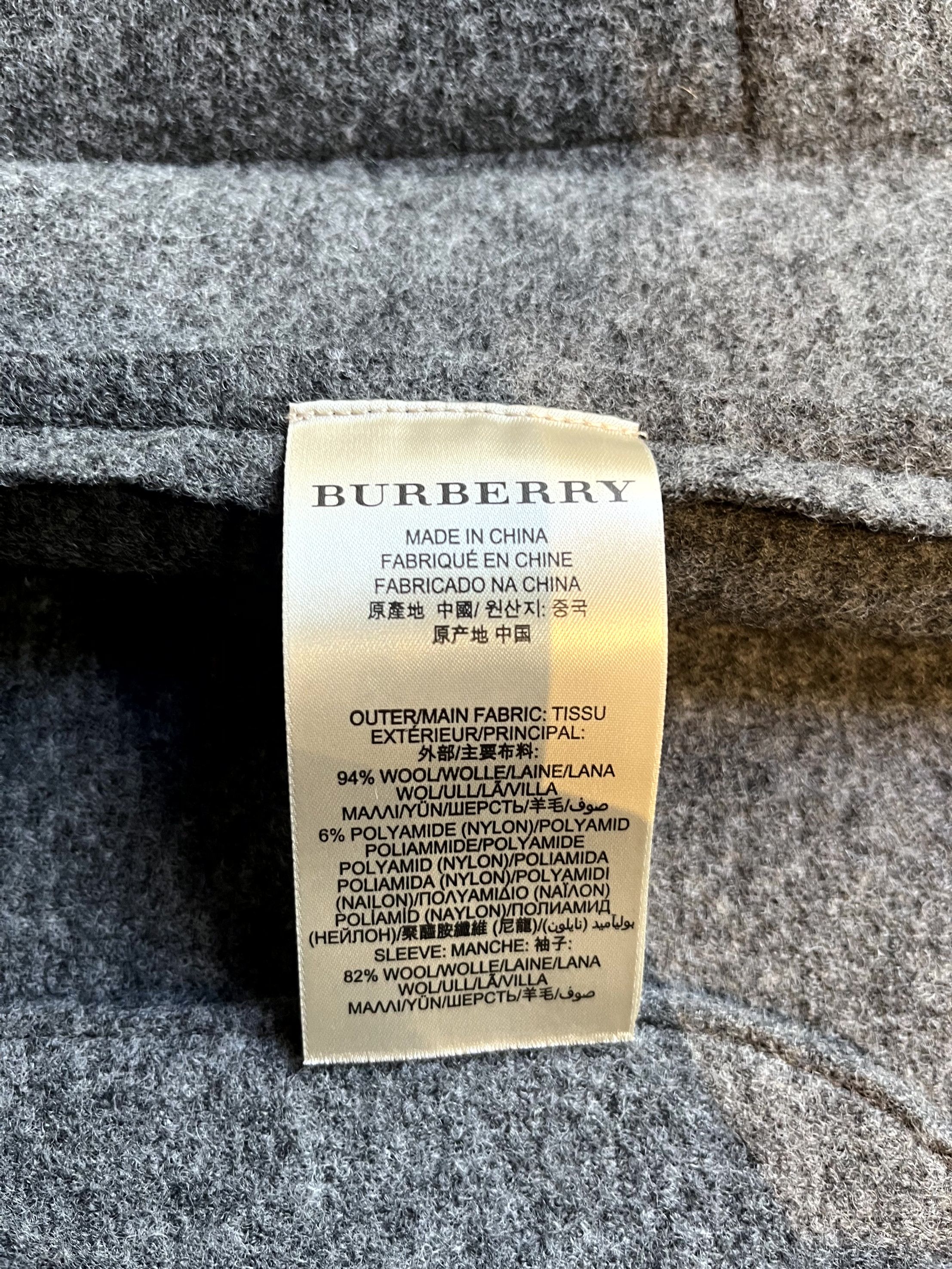 Burberry Burberry Grey Wool Blazer Size 36R - 3 Thumbnail