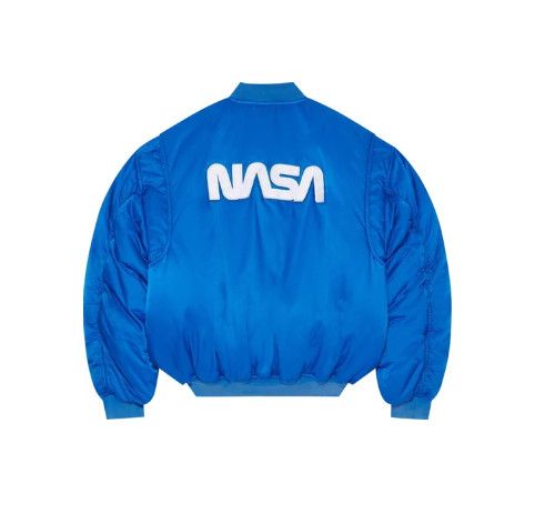 Balenciaga o1loc1c0824 Space Bomber in Blue Size US M / EU 48-50 / 2 - 2 Thumbnail