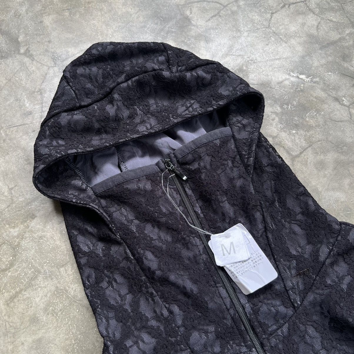 Undercover 2000s Japanese Gothic Style Mesh Corchet Layered Zip Hoodie Size US M / EU 48-50 / 2 - 3 Thumbnail
