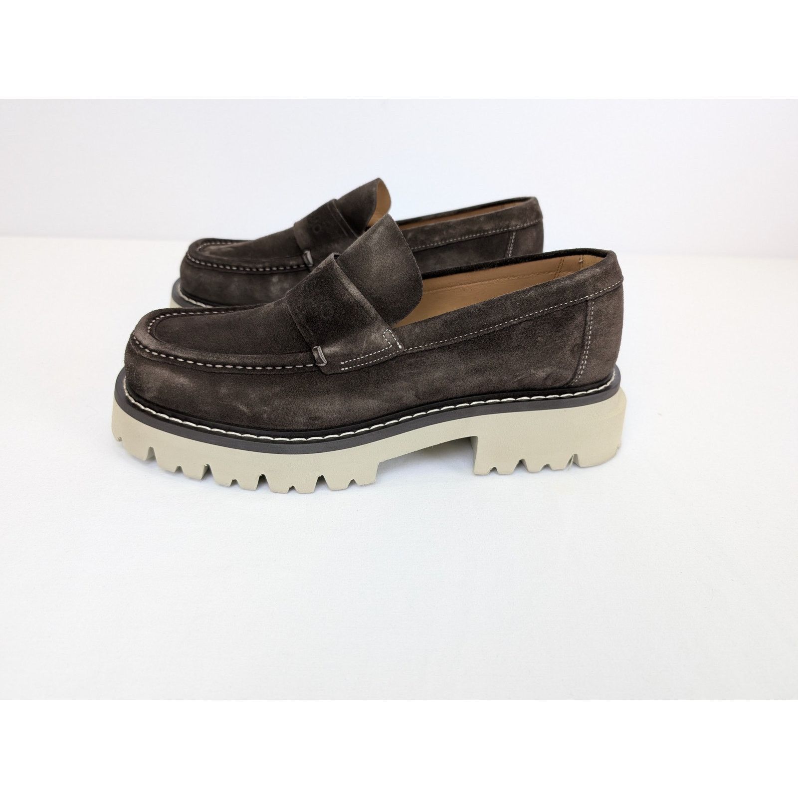 Salvatore Ferragamo o1rshd1 New Biscot Calf Suede Boots in Brown Size US 10 / EU 43 - 10 Thumbnail