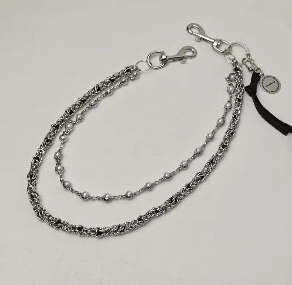 Japanese Brand 2 Layer Natural Echo Pearled Wallet Chain Size ONE SIZE - 2 Thumbnail
