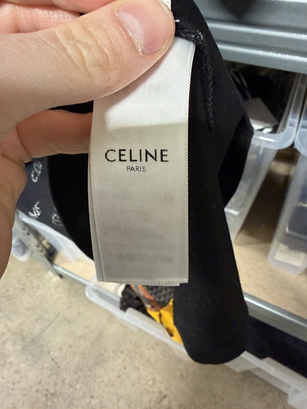 Celine Celine Paris Rhinestone Logo T-Shirt NEW 1300$ Size US S / EU 44-46 / 1 - 7 Thumbnail