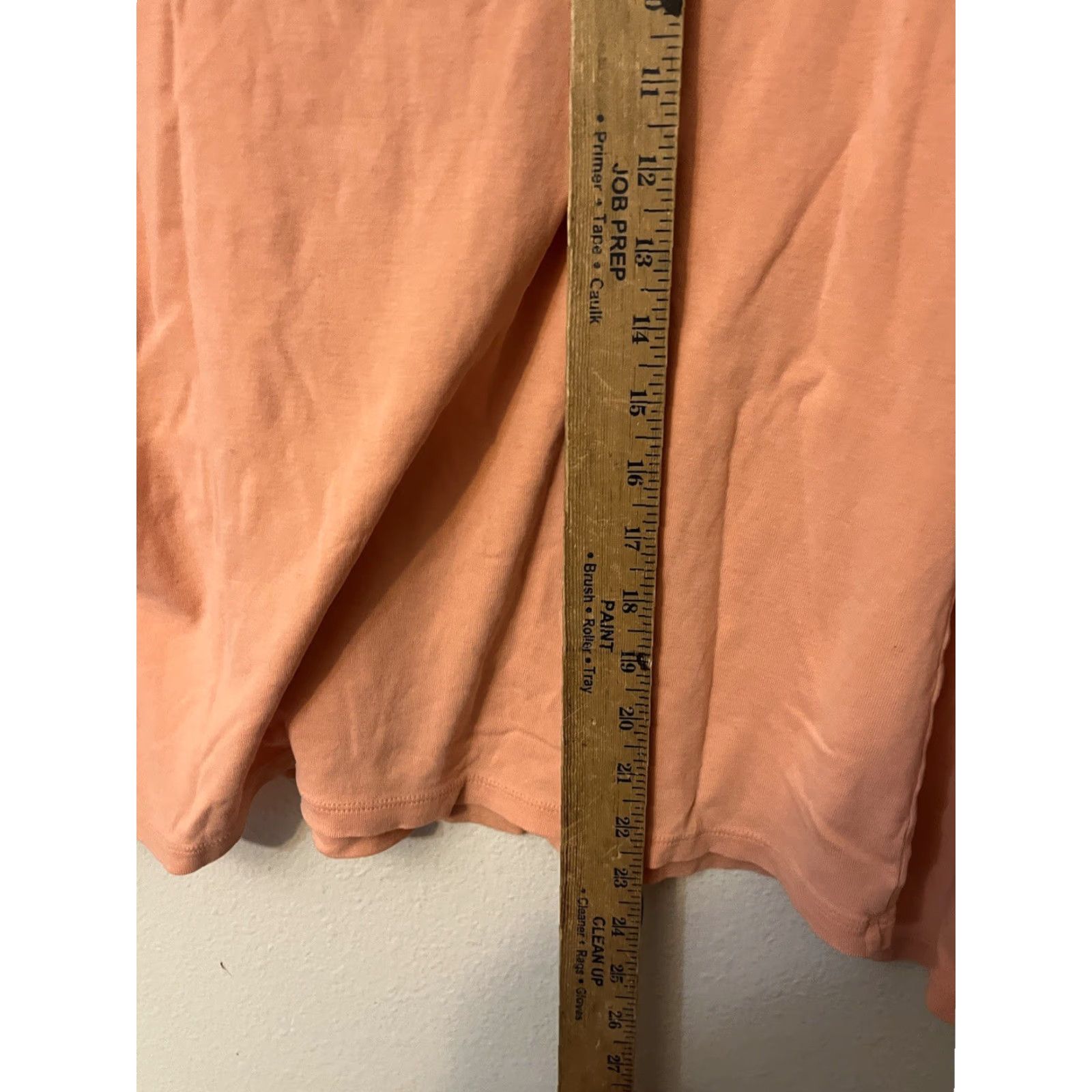 Talbots Talbots T-Shirt Women's Large Orange Solid Round Neck Long Sleeve Size L / US 10 / IT 46 - 4 Thumbnail