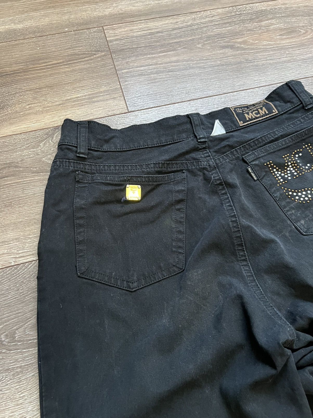 MCM × Vintage Mcm Jeans De Luxe Vintage black Size 33" - 7 Thumbnail