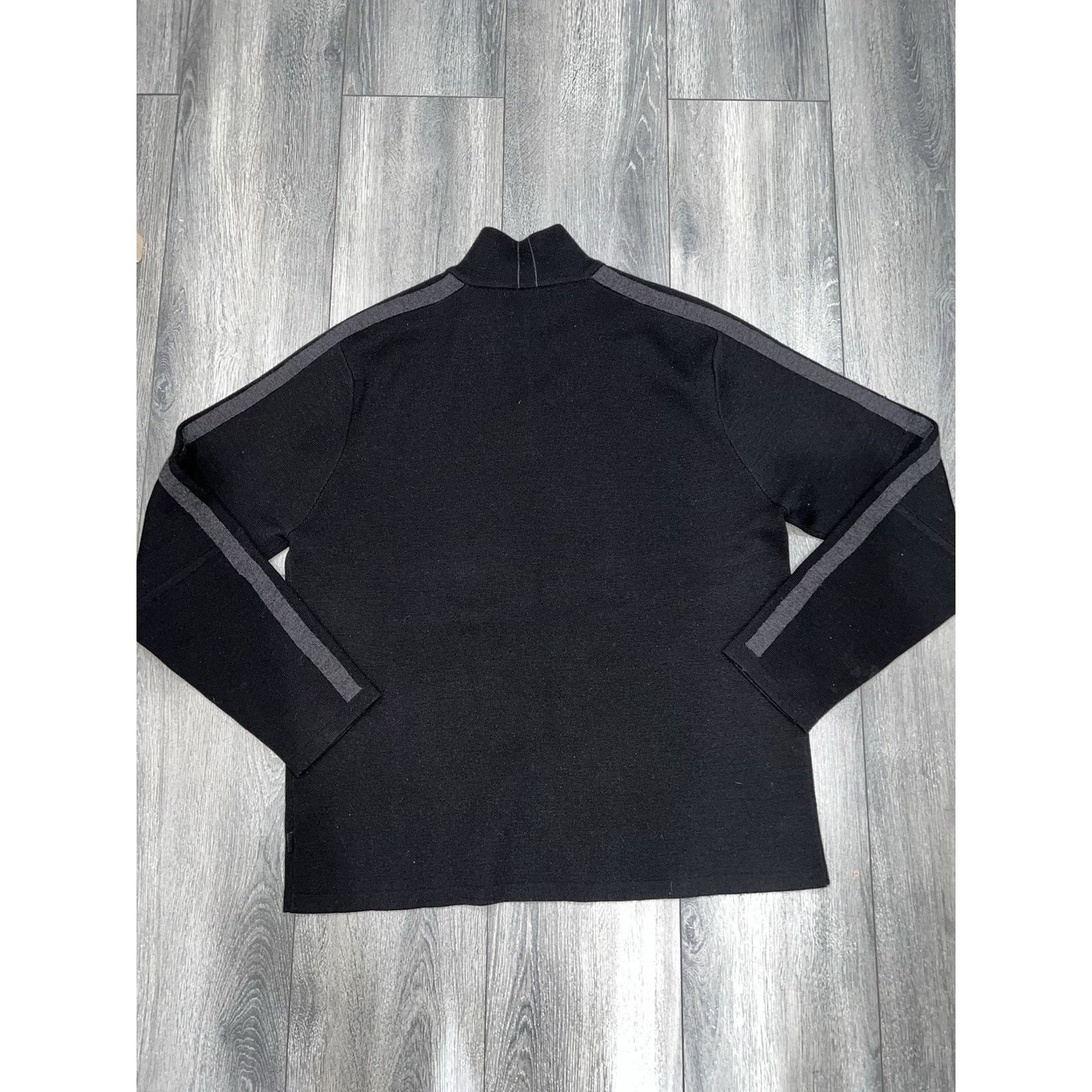 Banana Republic Banana Republic Sweater 1/4 Zip Black 100% Wool XL A003186 Size US XL / EU 56 / 4 - 16 Thumbnail