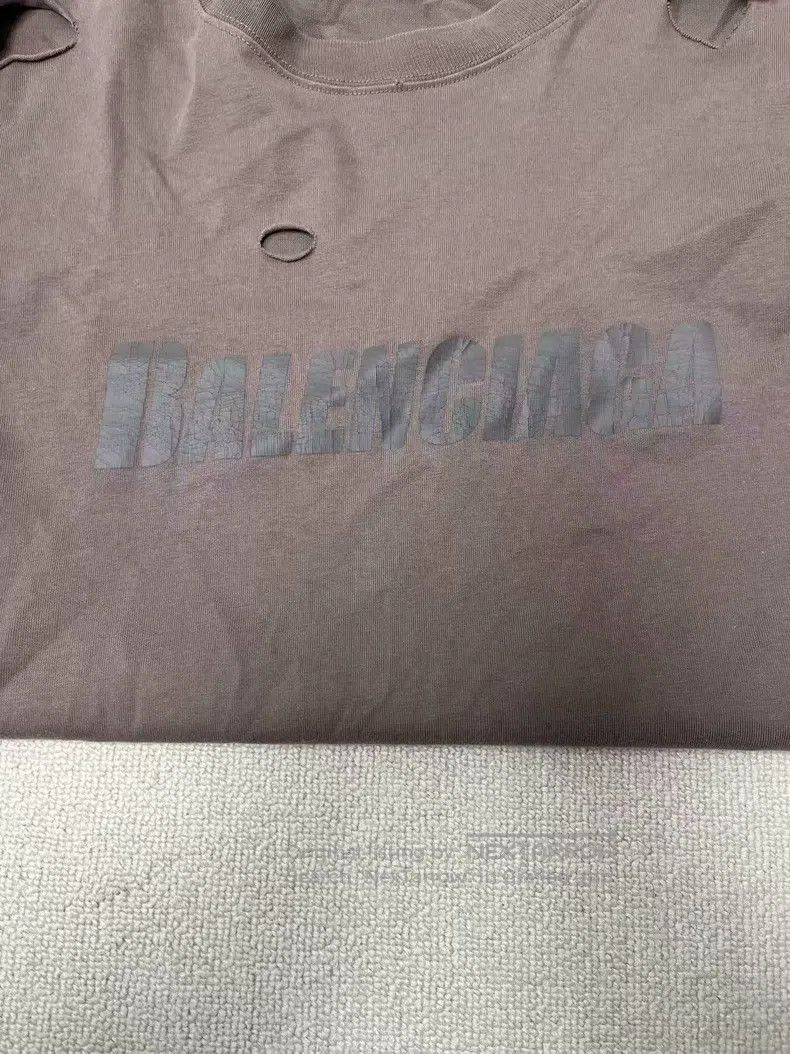 Balenciaga Balenciaga Solid Color Logo Printed Short Sleeve T-Shirt Size XS / US 0-2 / IT 36-38 - 3 Thumbnail