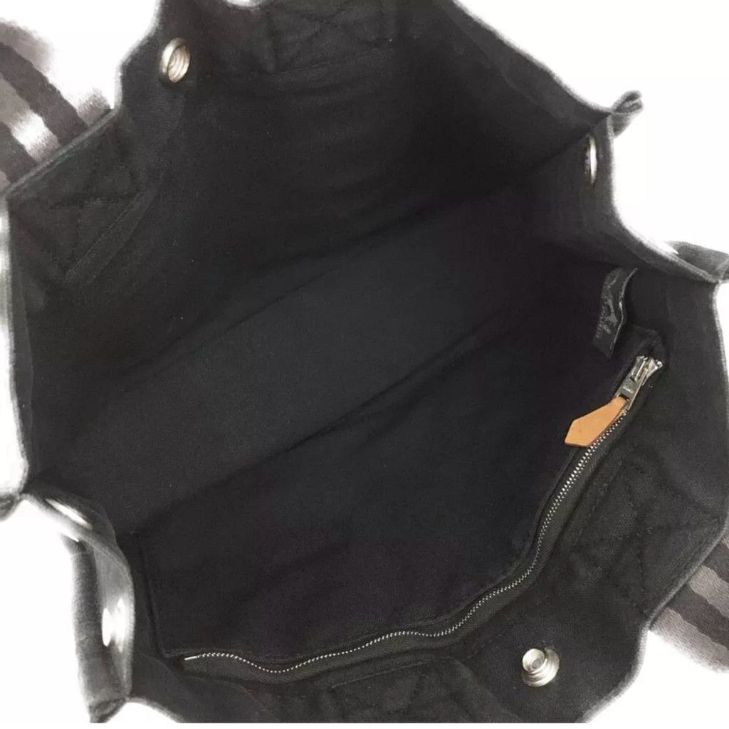 Hermes Mini Hermes canvas black tote PM size Size ONE SIZE - 9 Thumbnail