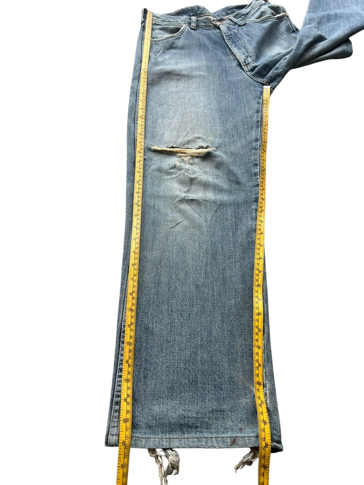 Wrangler Vintage Wrangler Distressed Denim Wide Baggy Jeans 30x30 Size US 30 / EU 46 - 12 Thumbnail