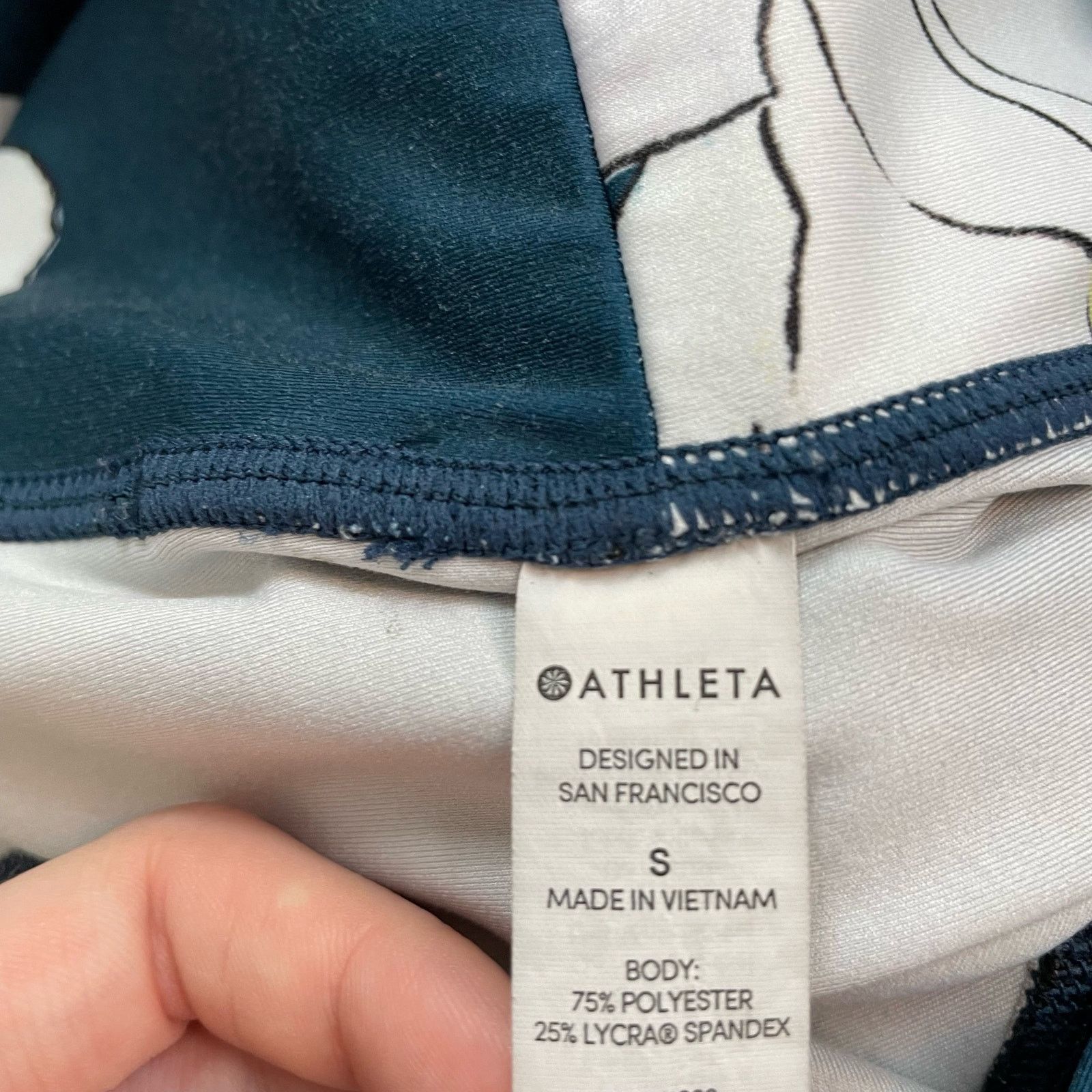 Athleta Athleta Floral Crop Leggings S Women Activewear Athleisure Size 32" / US 10 / IT 46 - 6 Thumbnail