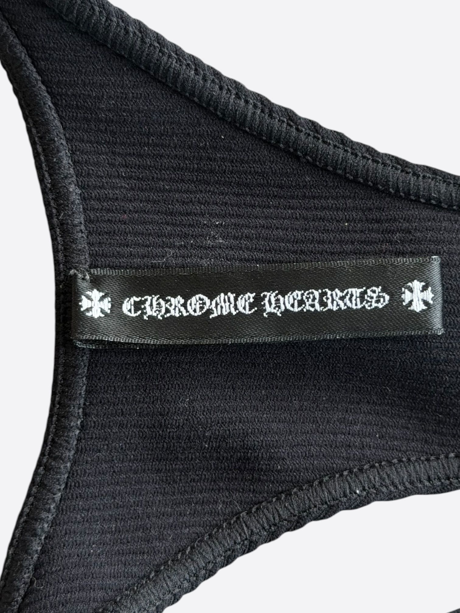 Chrome Hearts Chrome Hearts Black & White CH Logo Bra Size ONE SIZE - 3 Thumbnail