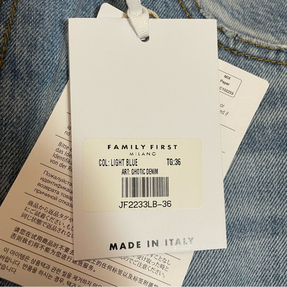 Other NWT New $232 FAMILY FIRST Milano Straight Leg Made In Italy Size US 34 / EU 50 - 3 Thumbnail