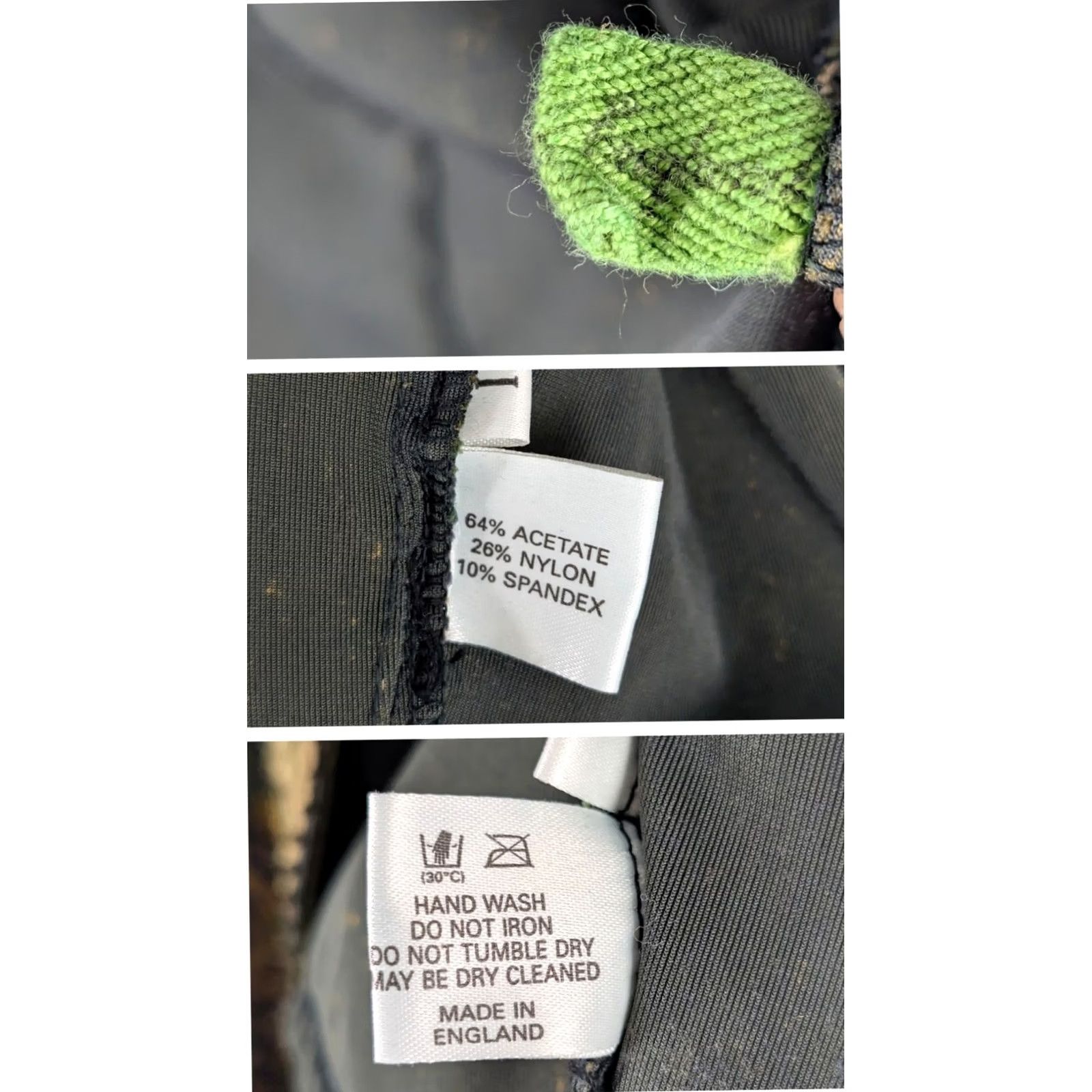 Velvet VINTAGE Voyage Jacket 90s Cropped Velvet Abstract Camouflage Print Green Bergdorf Goodman Collection Womens Size 1 Long Sleeve Bells Size XS / US 0-2 / IT 36-38 - 6 Thumbnail