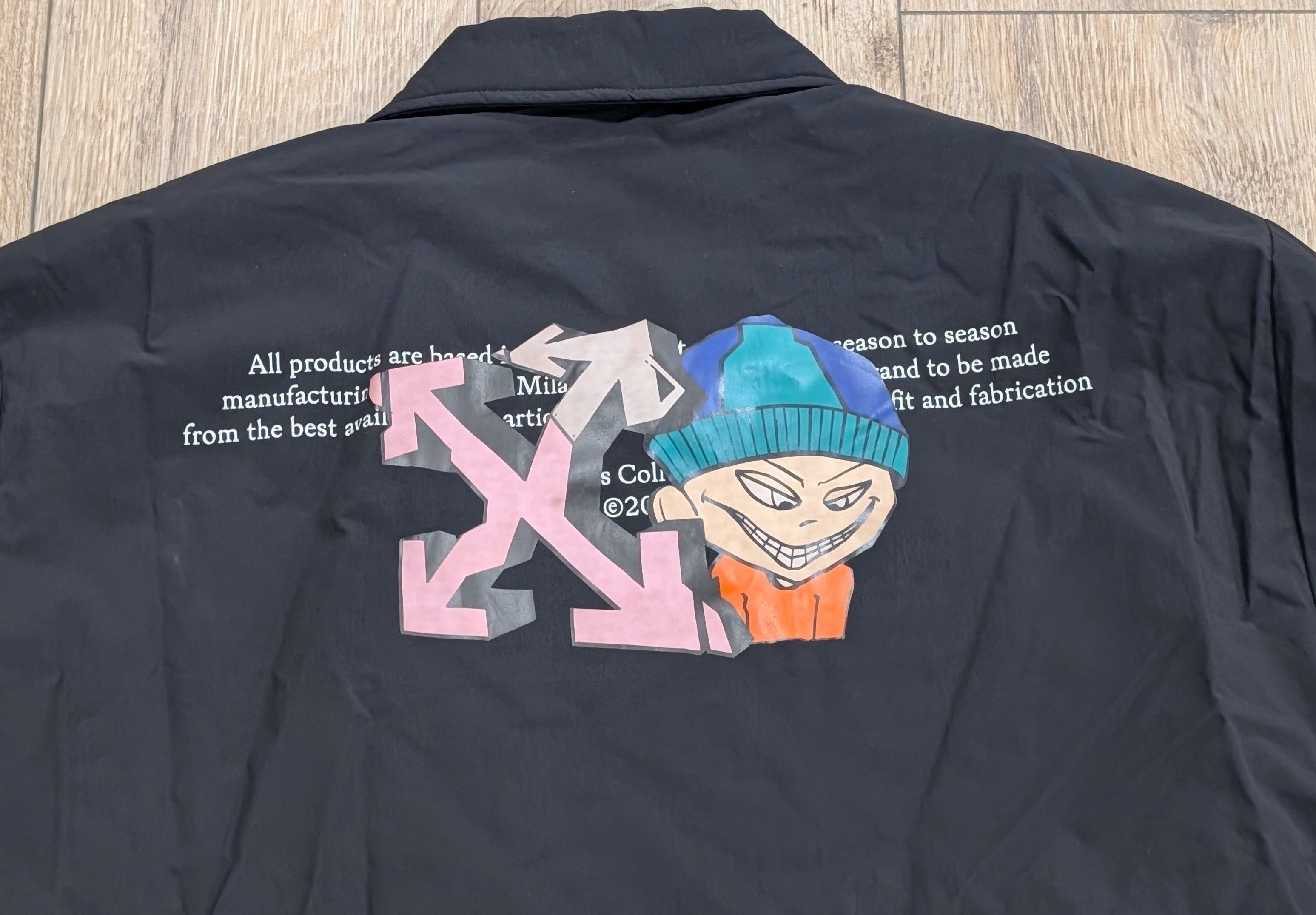 Off-White OFF-WHITE Graffiti Puppet Coaches Jacket Black Medium Size US M / EU 48-50 / 2 - 6 Thumbnail