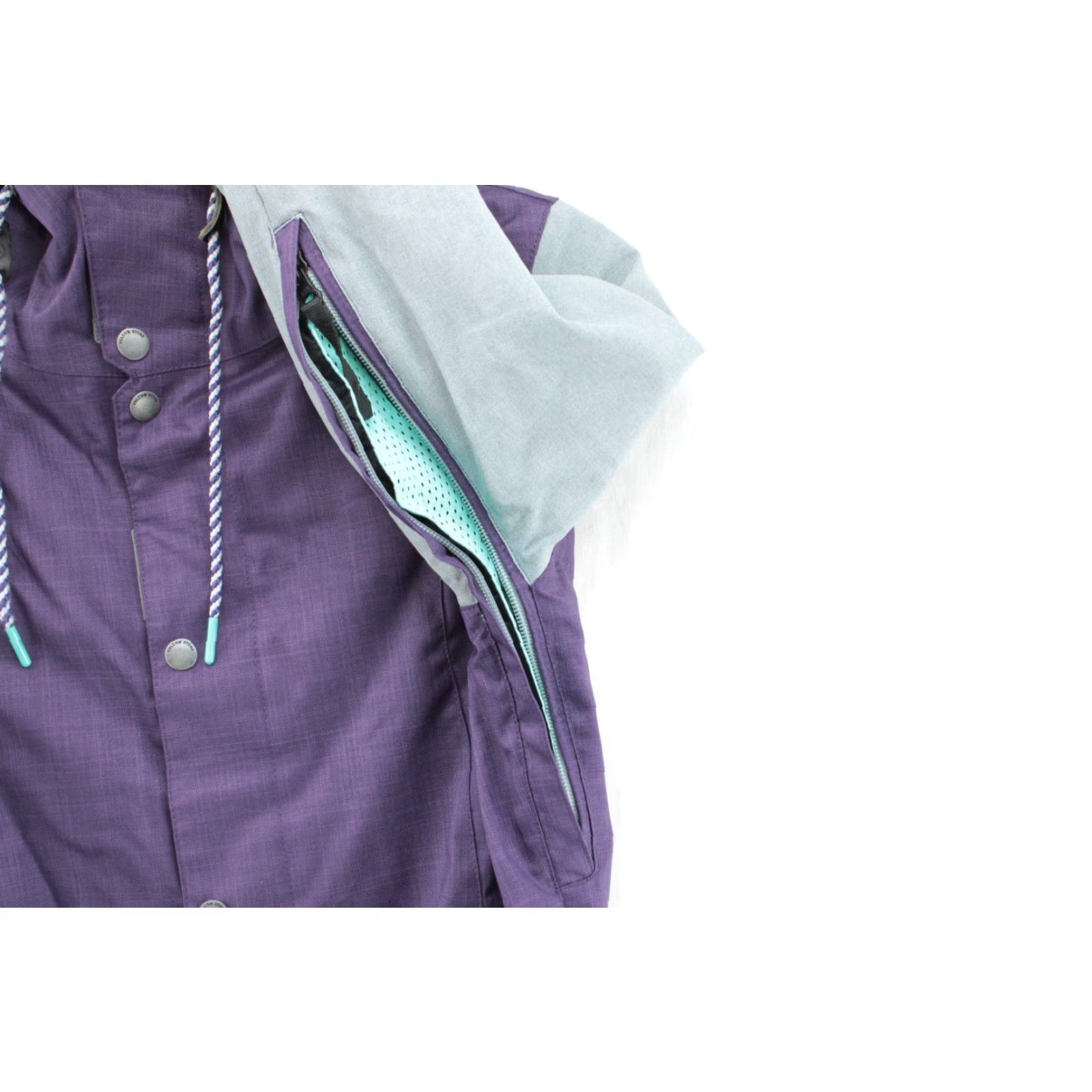 Volcom Volcom Stave Snowboard Jacket Womens XS Purple Grey Winter Ski Warm Comfortable Size XS / US 0-2 / IT 36-38 - 6 Thumbnail