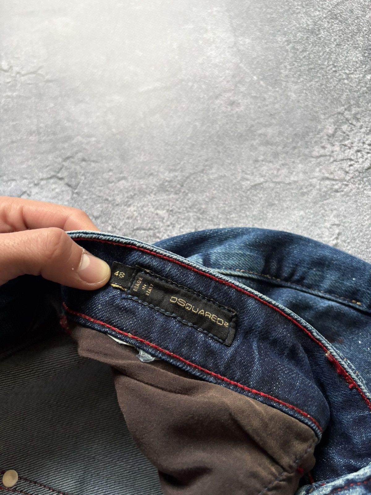 Dsquared2 Vintage Dsquared2 Paint Distressed Wash Logo Denim Jeans Size US 40 / EU 56 - 9 Thumbnail