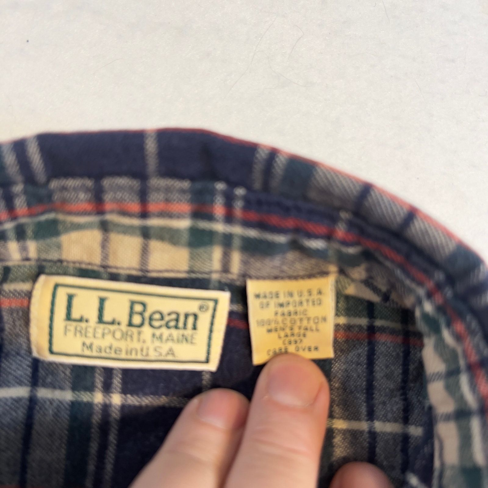 L.L. Bean L.L. Bean Flannel Button Down Shirt Men Large TALL Made USA Size US L / EU 52-54 / 3 - 2 Thumbnail