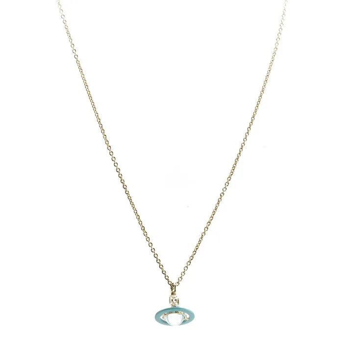 Vivienne Westwood Vivienne Westwood Gold Saturn Pendant Necklace 0079 Size ONE SIZE - 1 Thumbnail