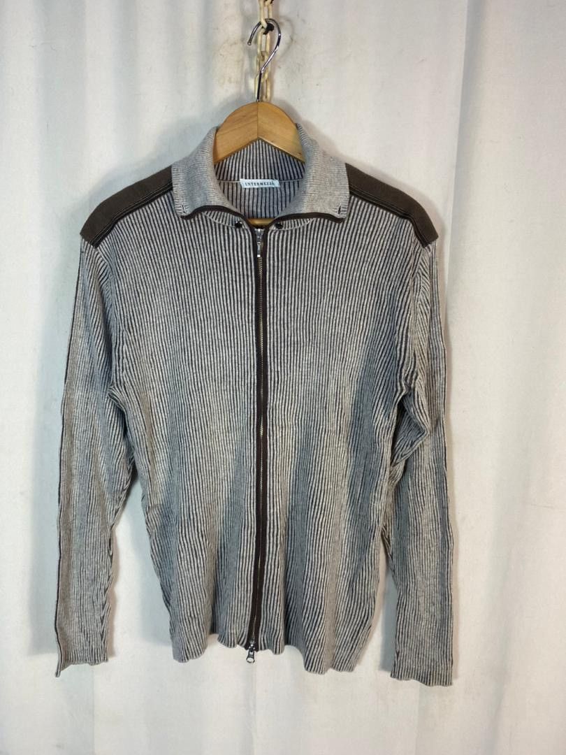 Japanese Brand Unisex 🔥Intermezzo knit zipper sweater Size US M / EU 48-50 / 2 - 11 Thumbnail