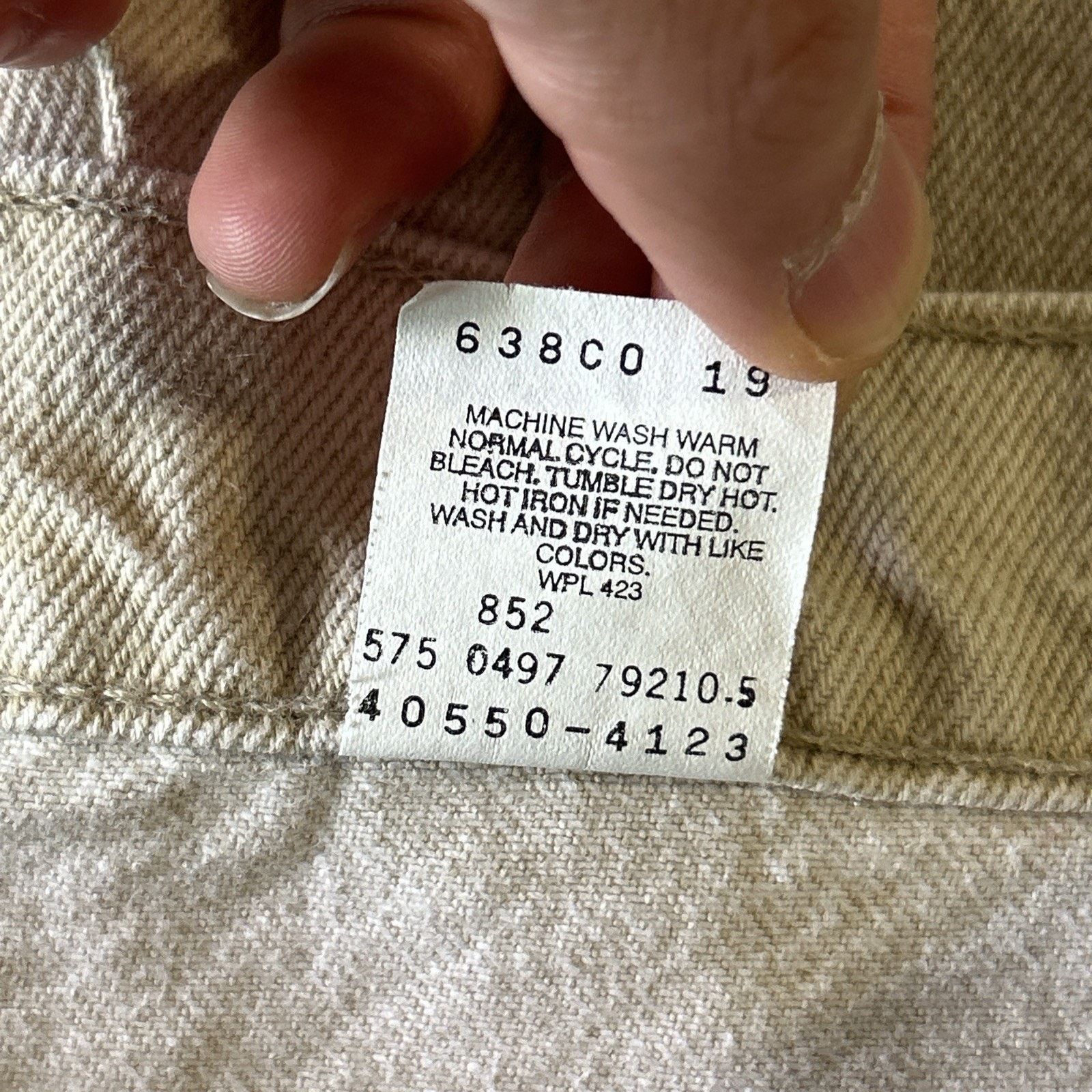 Levi's Levis 550 USA Made Orange Tab Relaxed Baggy Jeans 40x30 USA Size US 40 / EU 56 - 6 Thumbnail