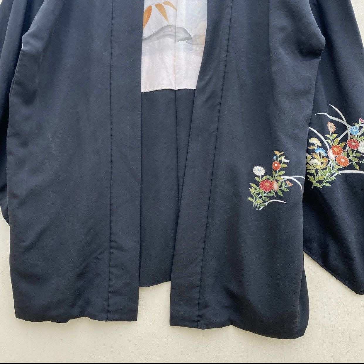Vintage Japanese Traditional Kimono Floral Abstract