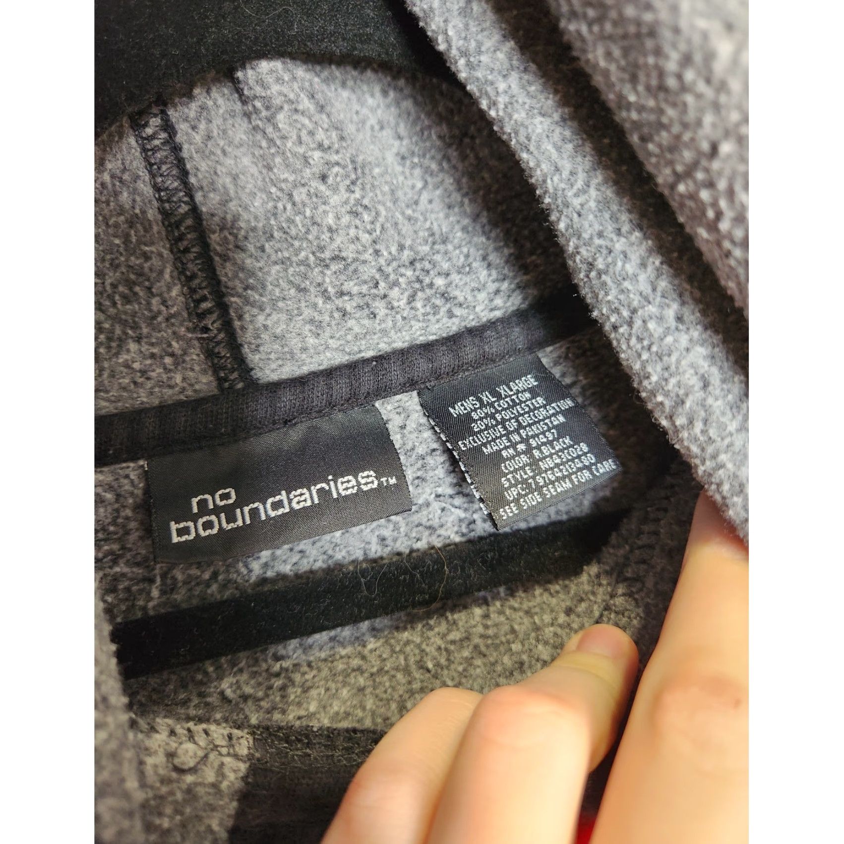 Vintage VINTAGE No Boundaries Hoodie XL Black Unisex Adults Oversized Pullover Y2K Rap Sweatshirt Size US XL / EU 56 / 4 - 5 Thumbnail