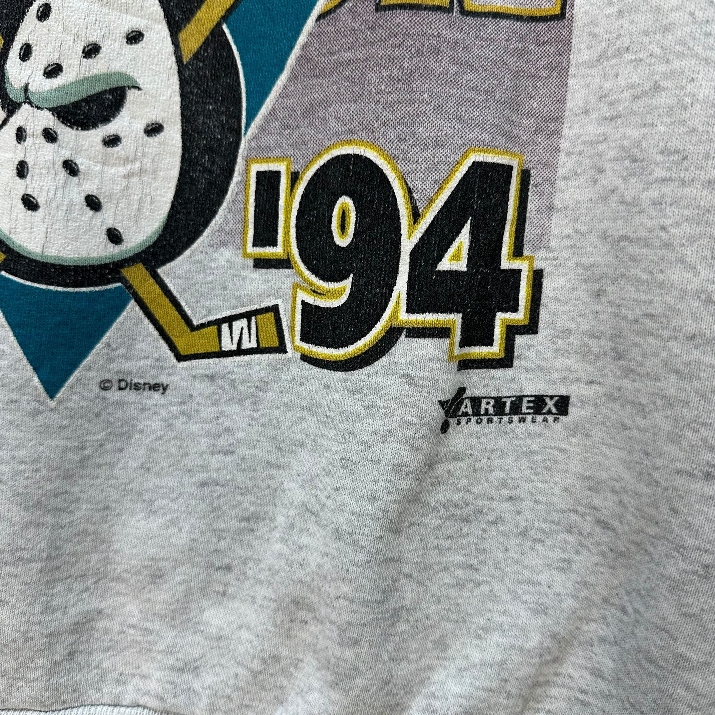 Vintage 90's Anaheim THE MIGHTY DUCKS Disney NHL Sweatshirt #A4-0099 Size US L / EU 52-54 / 3 - 5 Thumbnail