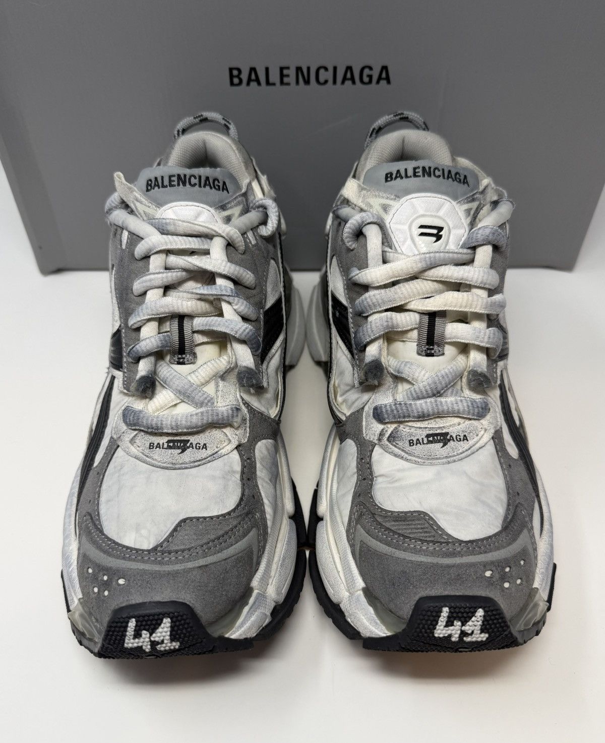 Balenciaga Balenciaga Runner Sneaker Grey/White/Black Size US 8 / EU 41 - 2 Thumbnail