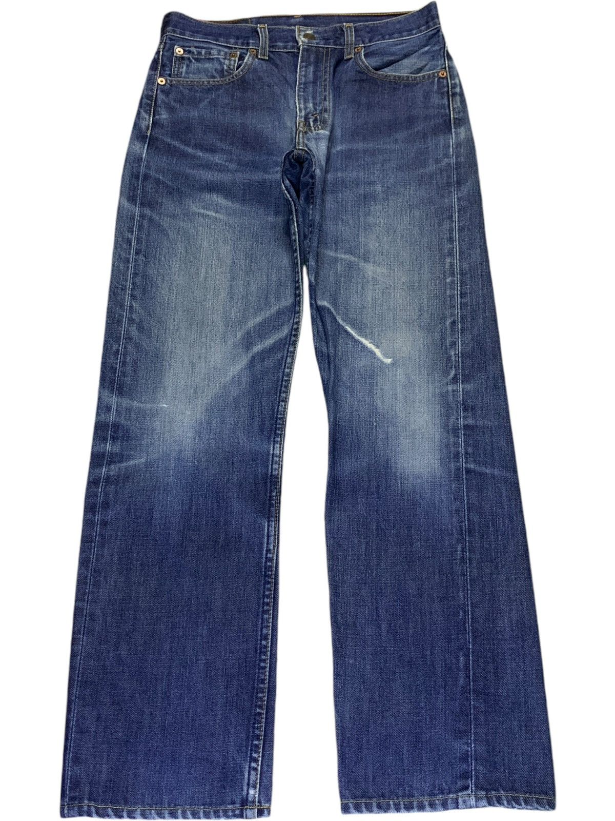 Vintage 90s Levis 505 Faded Wash Distressed Jeans Menswear