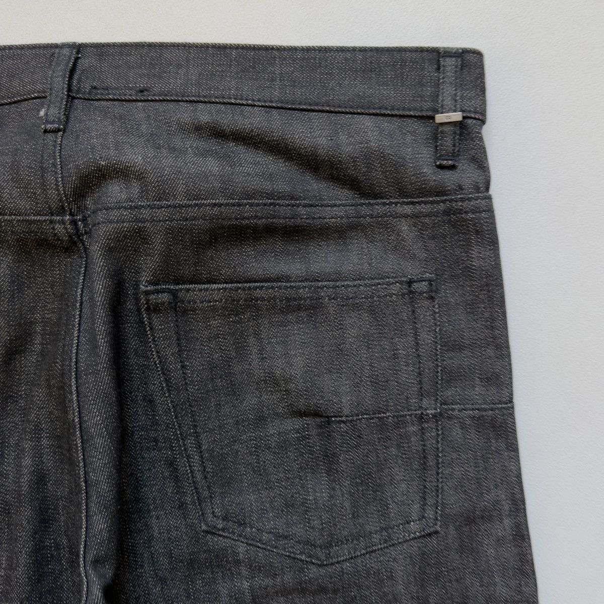 Dior 19cm MIJ Black Raw Denim Jeans Size US 32 / EU 48 - 16 Thumbnail