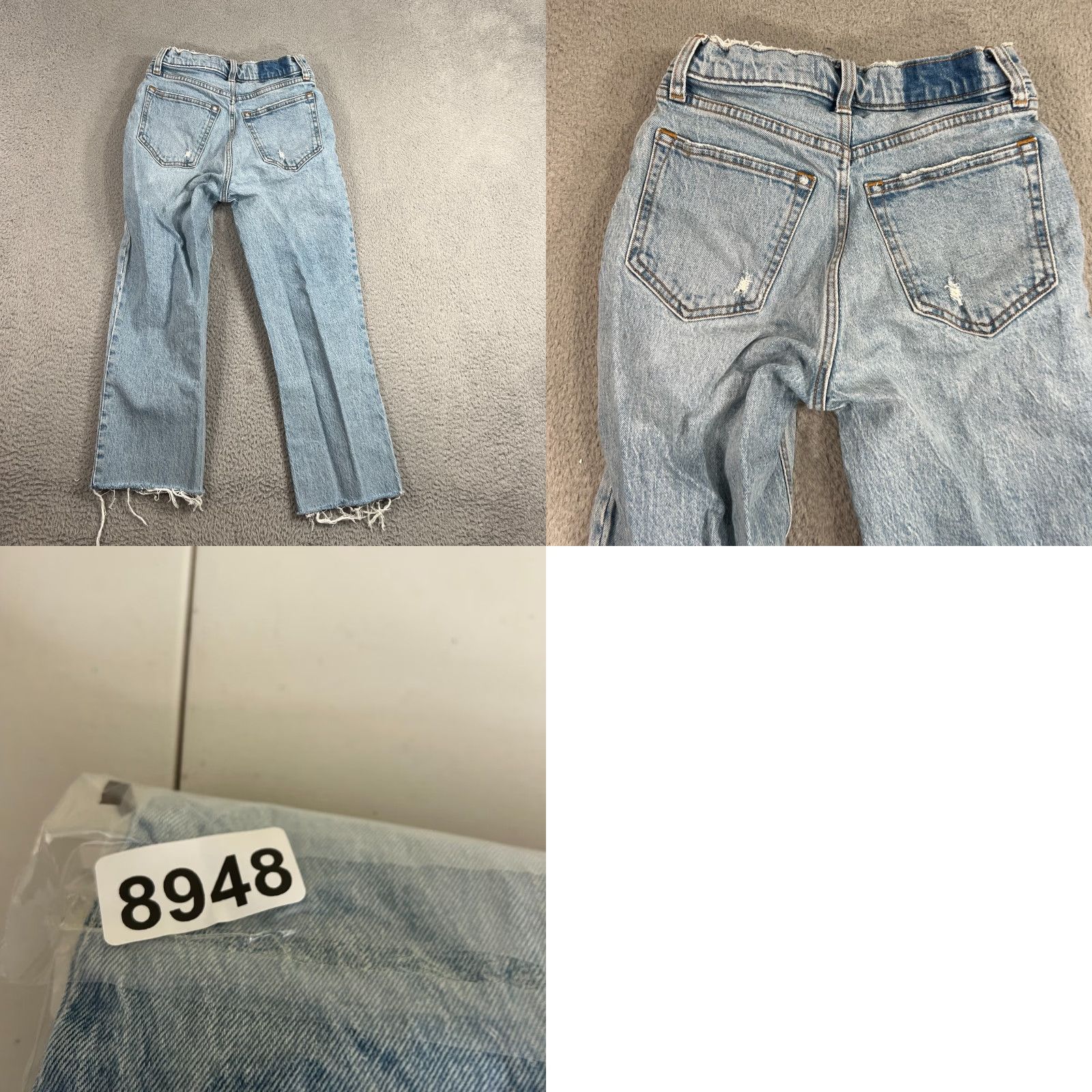 Abercrombie & Fitch Abercrombie & Fitch Ultra High Rise 90s Straight Jeans Size 0 Light Wash Blue Denim Women Regular 5-Pocket 23 in Inseam Footnotes: Preowned/Vintage No Size 25" / US 0 / IT 36 - 9 Thumbnail