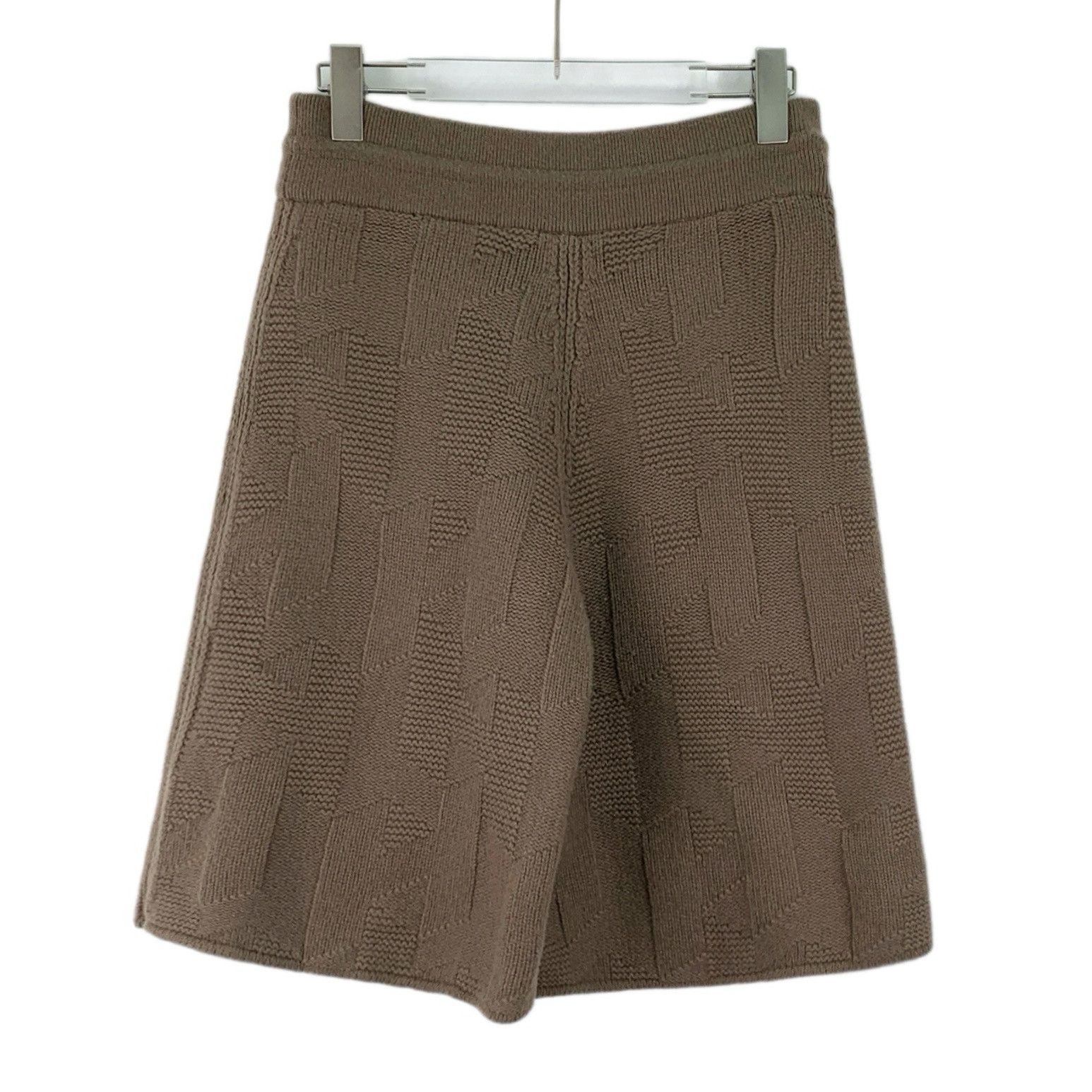 Hermes Hermes Jacquard Wool Drawstring Shorts Brown (36) Size 25" / US 0 / IT 36 - 2 Thumbnail