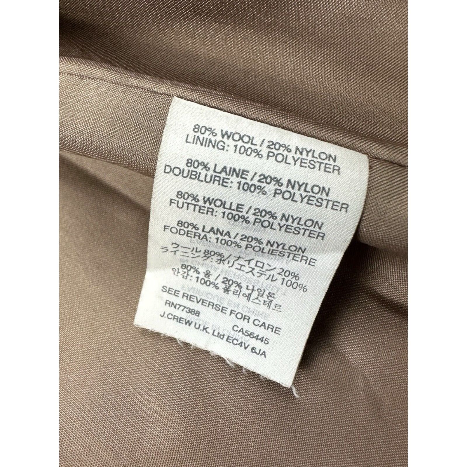 J.Crew J.Crew Jacket Womens 8P Petite Brown Milton Wool Coat Hooded Full Zip Size M / US 6-8 / IT 42-44 - 5 Thumbnail