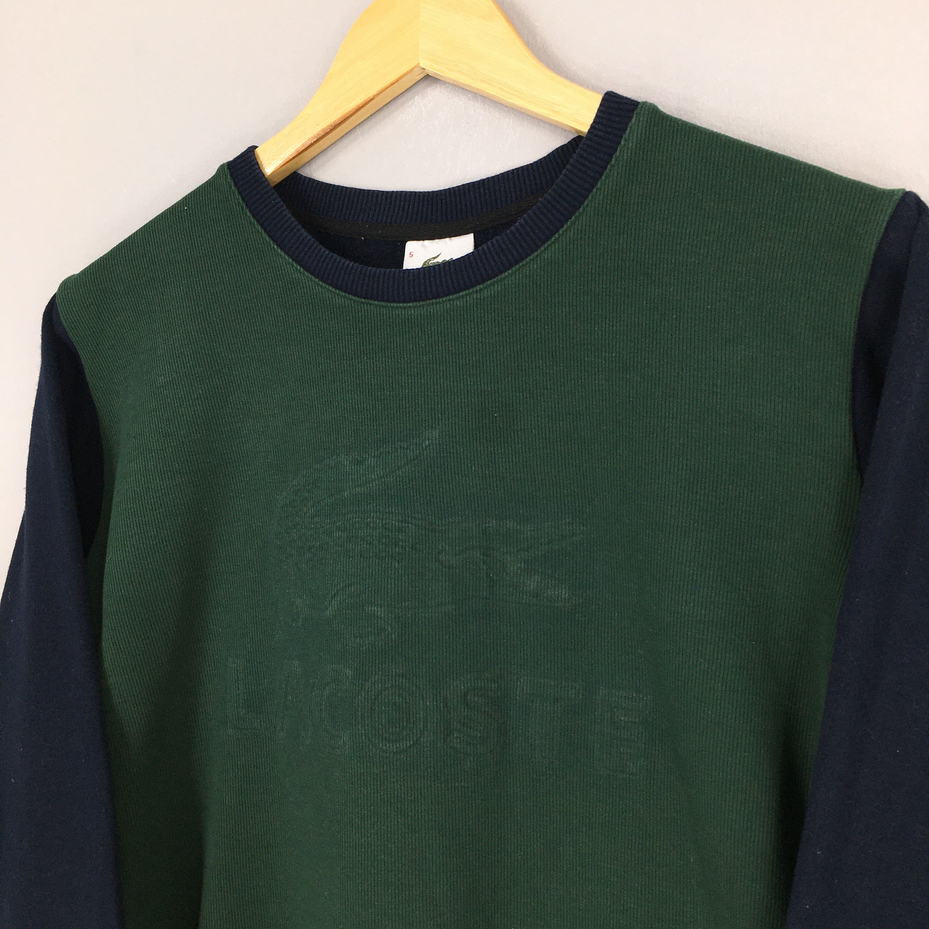 Lacoste × Vintage Vintage Chemise Lacoste Green Sweatshirts Small Size US S / EU 44-46 / 1 - 3 Thumbnail
