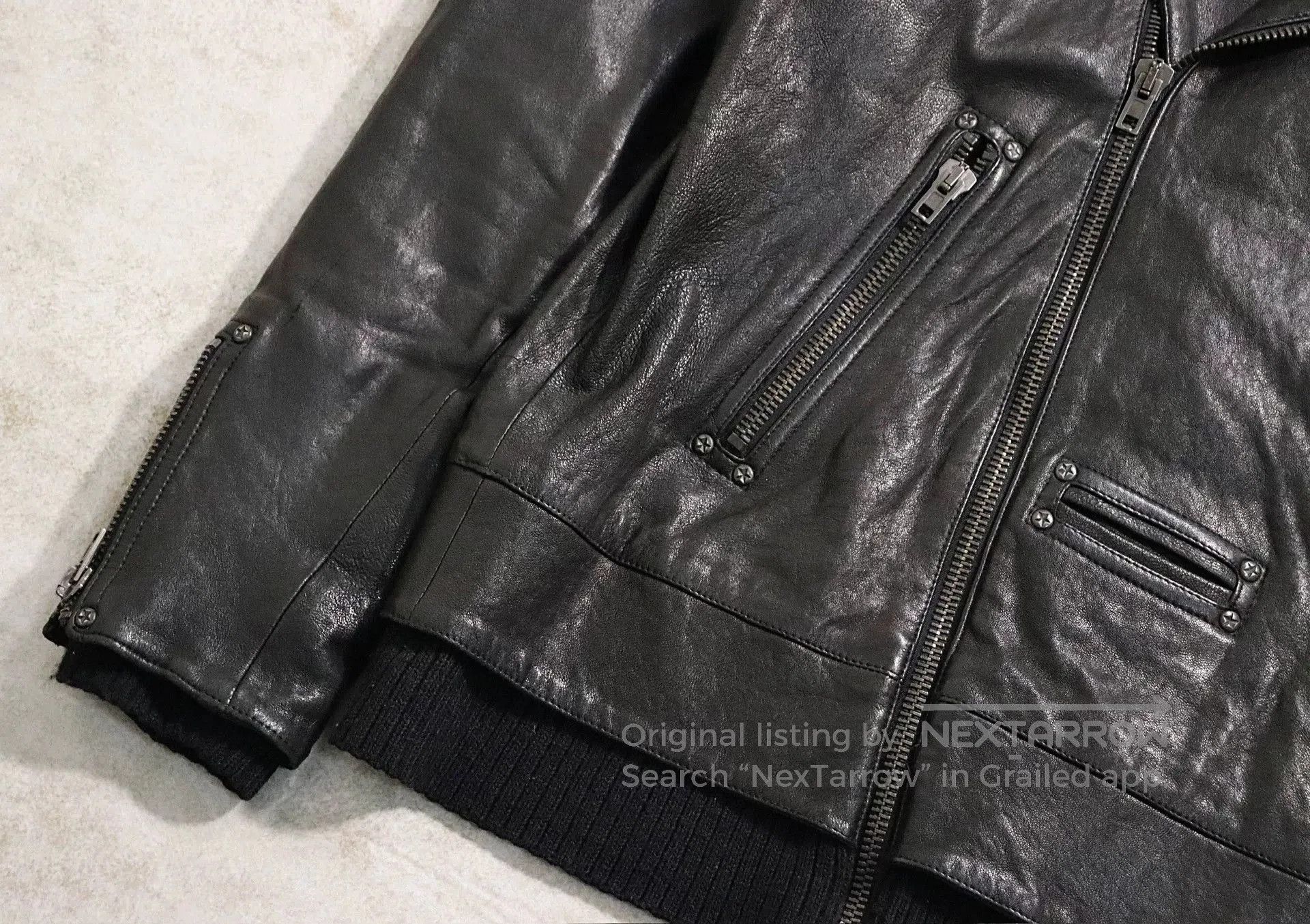 Maison Margiela maison margiela leather motorcycle jacket size l/xl. Size US XL / EU 56 / 4 - 7 Thumbnail