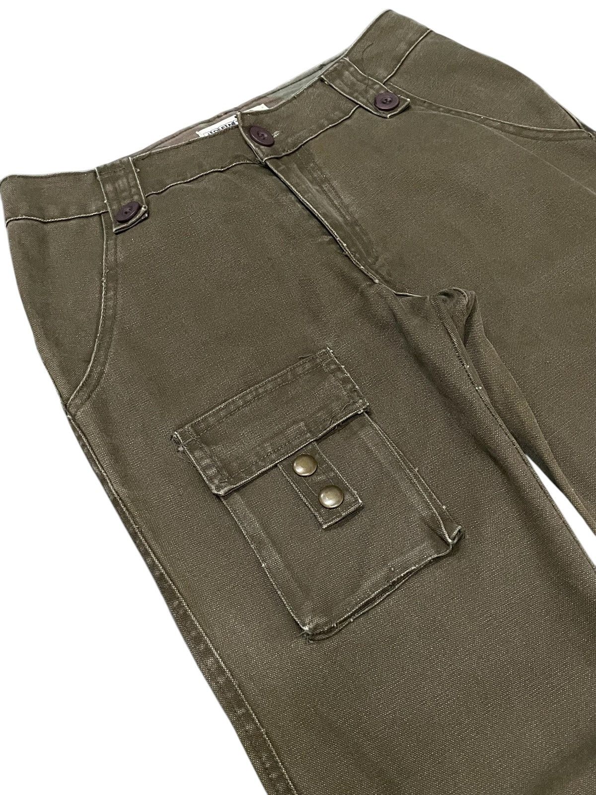 5351 POUR LES HOMMES × Le Grande Bleu (L.G.B.) Identity Japan gasmask 3D Pocket Faded Brown Pants Size US 28 / EU 44 - 8 Thumbnail