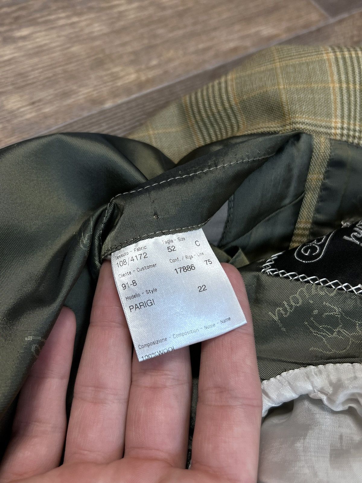 Brioni Brioni Parigi Wool Olive Check Blazer Two Buttons 52 Size 52S - 19 Thumbnail