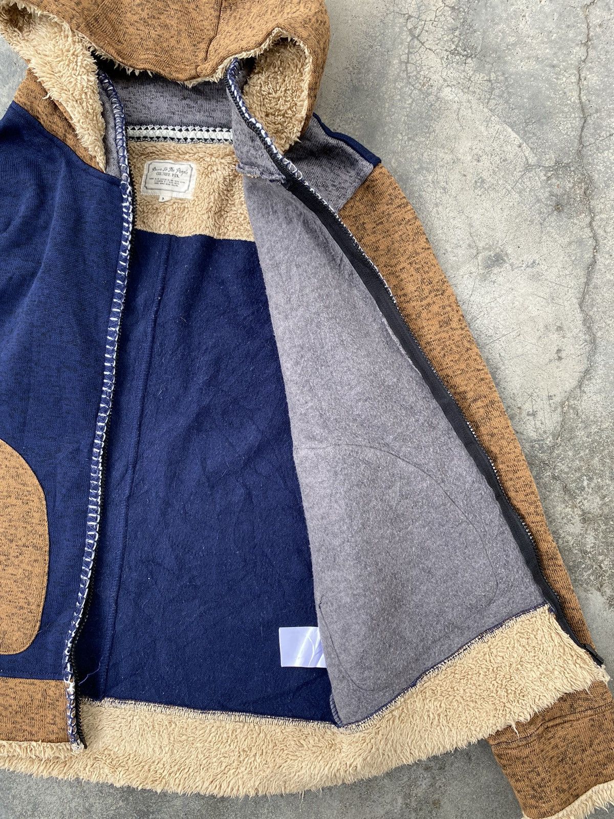 Japanese Brand Rare🔥Vintage 90s Patchwork Hoodie Full Zippup Size US M / EU 48-50 / 2 - 11 Thumbnail