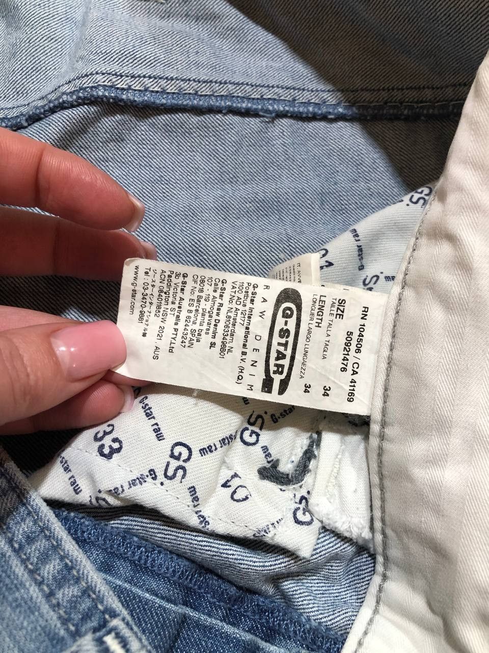 G-Star G Star Raw 3301 Straight Jeans Raw Denim Streetwear Fashion Size US 34 / EU 50 - 2 Thumbnail