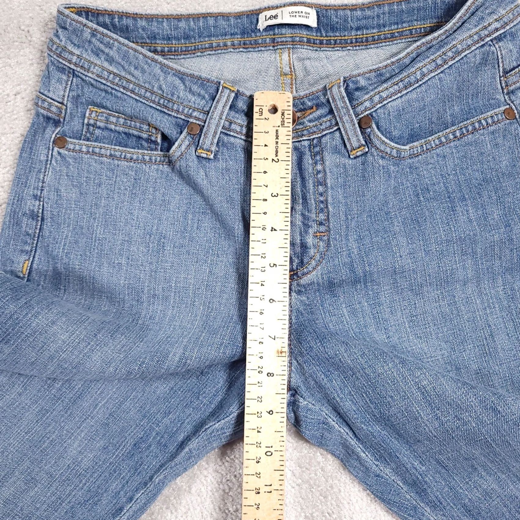 Lee Lee Capri Jeans Women's 4 Medium Denim Low Rise Stretch Crop Size 27" / US 4 / IT 40 - 7 Thumbnail