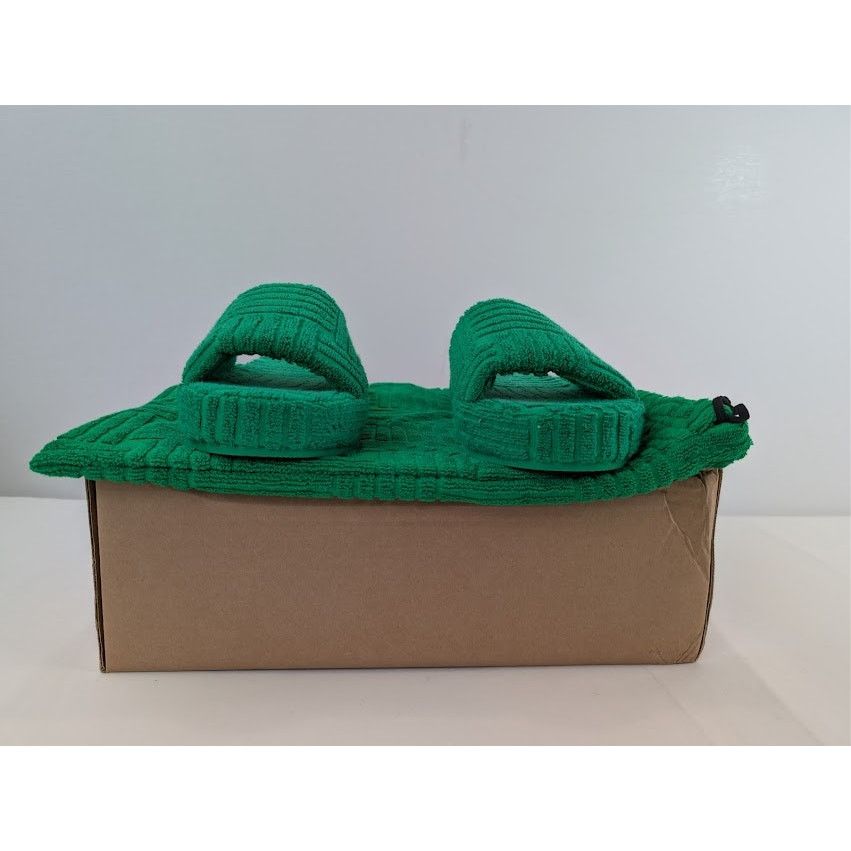 Bottega Veneta o1rshd1 Resort Geometric Sponge Slide Sandal in Grass Size US 9 / EU 42 - 17 Thumbnail